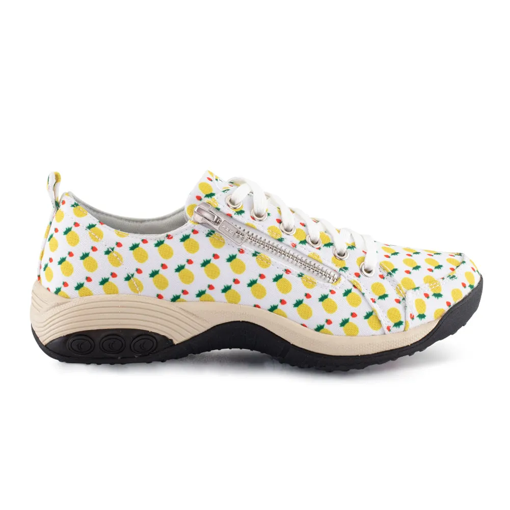 Sienna Prints Women's Side Zip Sport Casual Shoe