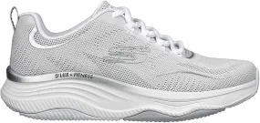 Skechers D'Lux Fitness Pure Glam gym shoe 149837/WSL white silver 