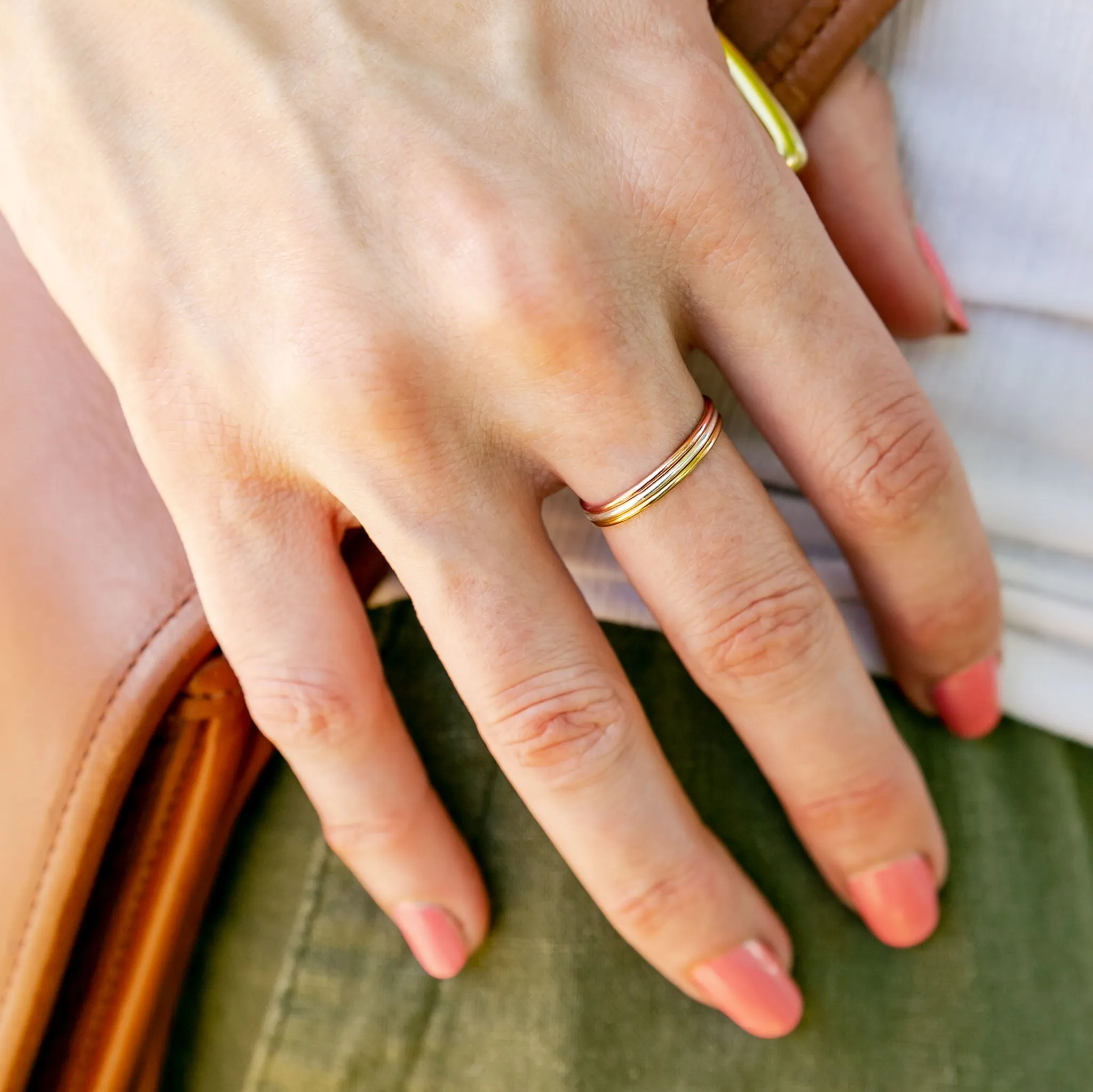 Smooth Stacking Ring Set - Mixed Metals