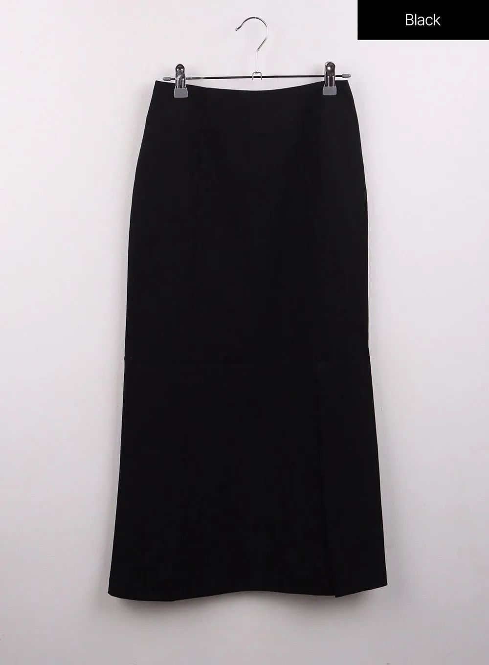 Solid Split Maxi Skirt CJ419