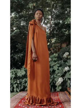 Sustainable Diago Dress - Solid Rust