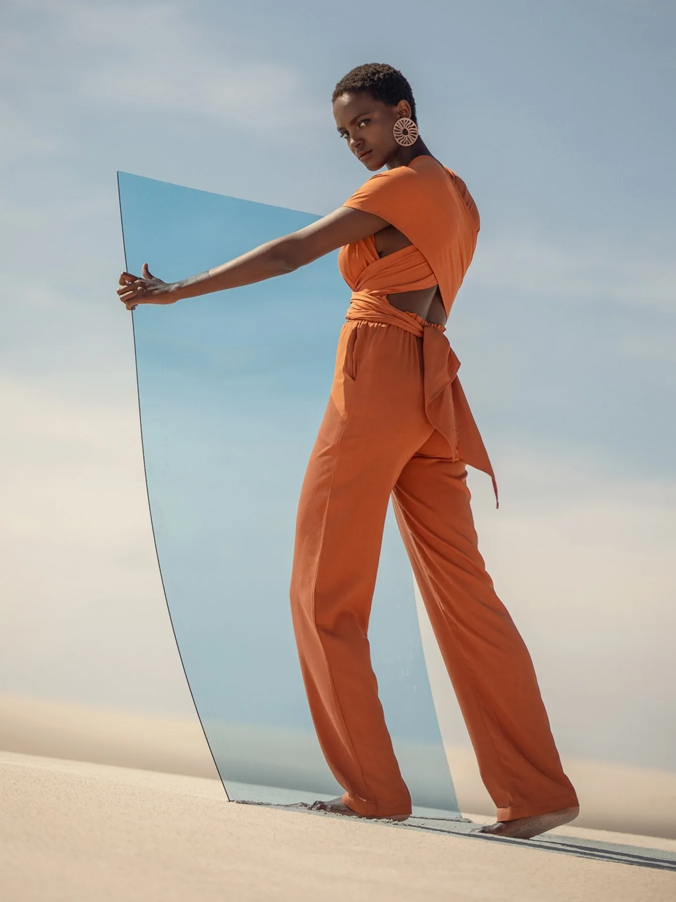 Sustainable UMY Jumpsuit - Solid Rust