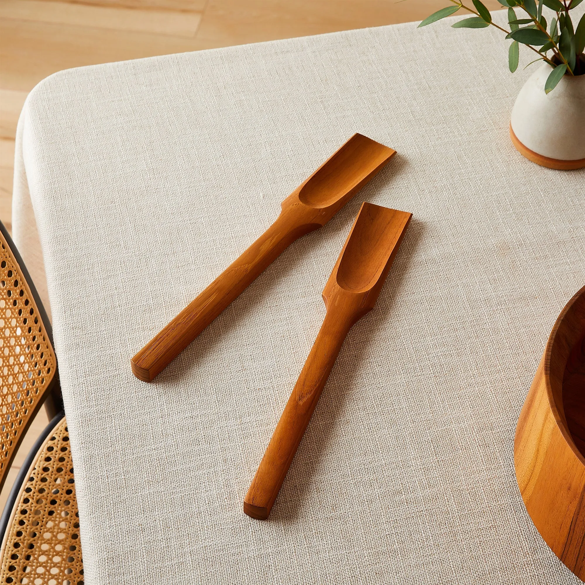 Teak Oar Salad Servers