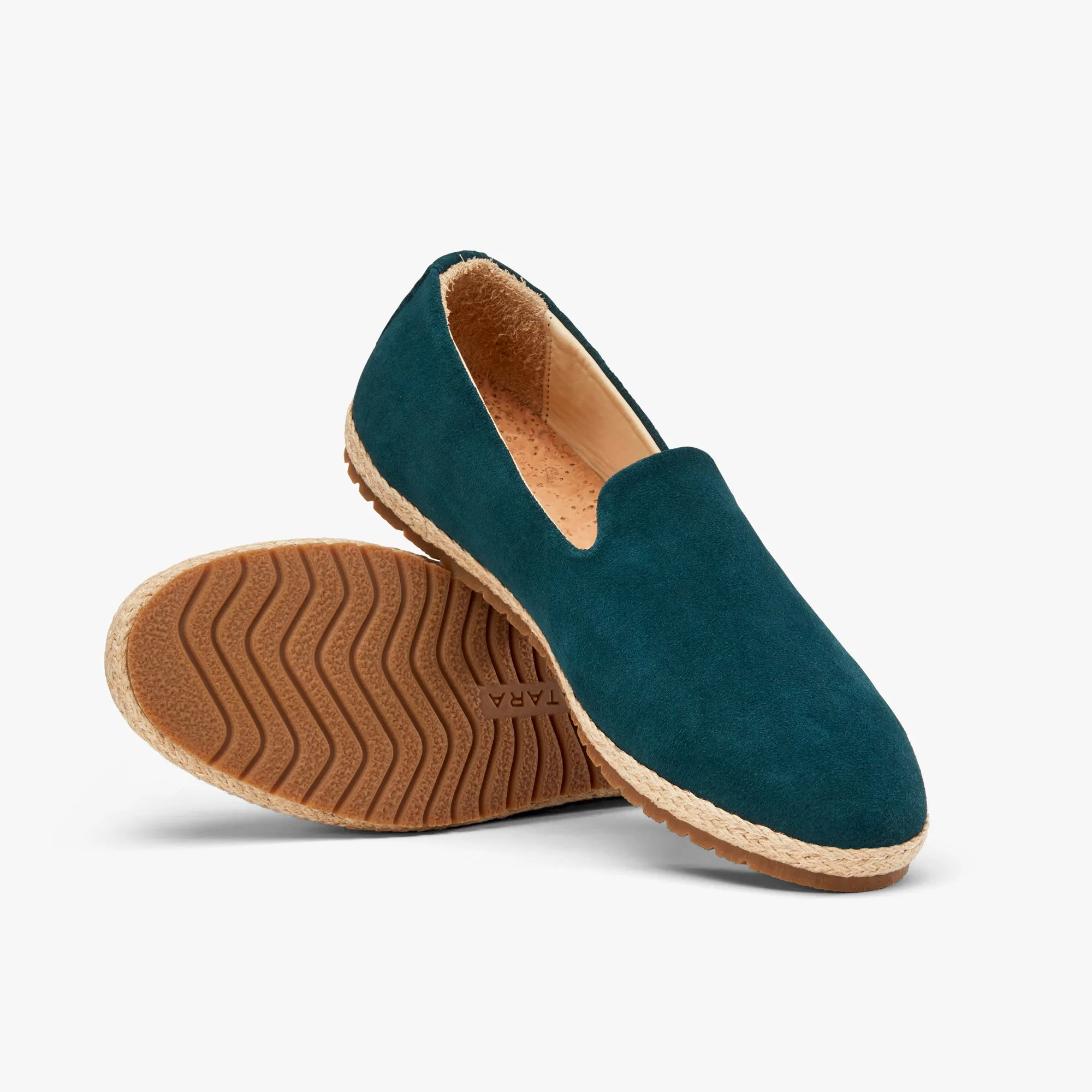 Teal Smoking Slipper