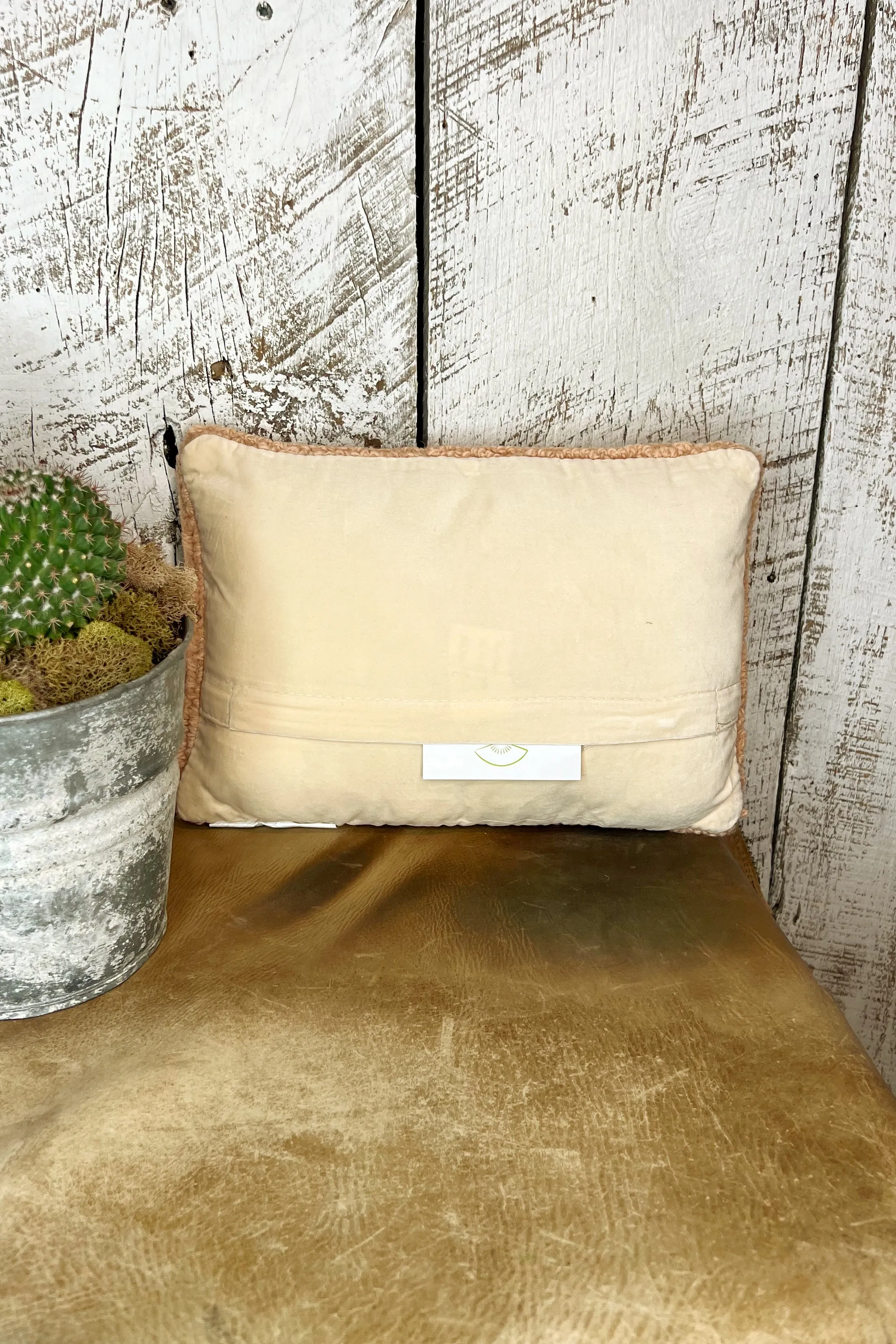 The Cactus Rose ~ Wool Hooked Pillow