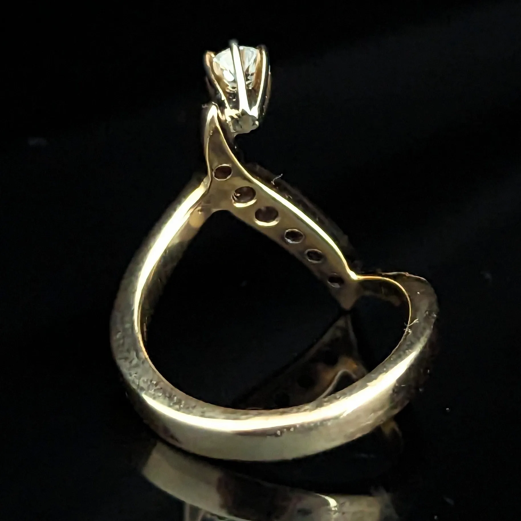 The Ottawa - Vintage Diamond Gold Cocktail Ring