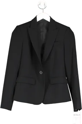 Theory Black Stretch Wool Gabe Jacket UK XXS