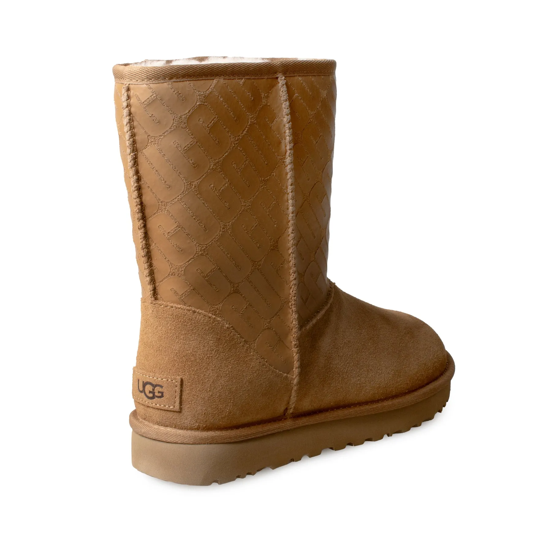 UGG Classic Short II UGG Logo Chestnut Boots - Women's