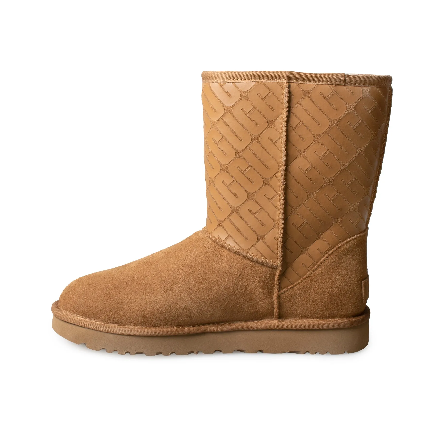 UGG Classic Short II UGG Logo Chestnut Boots - Women's