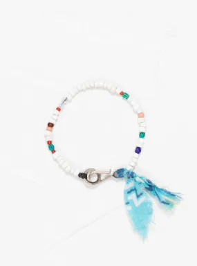 Venetian Bead & Bandana Bracelet White