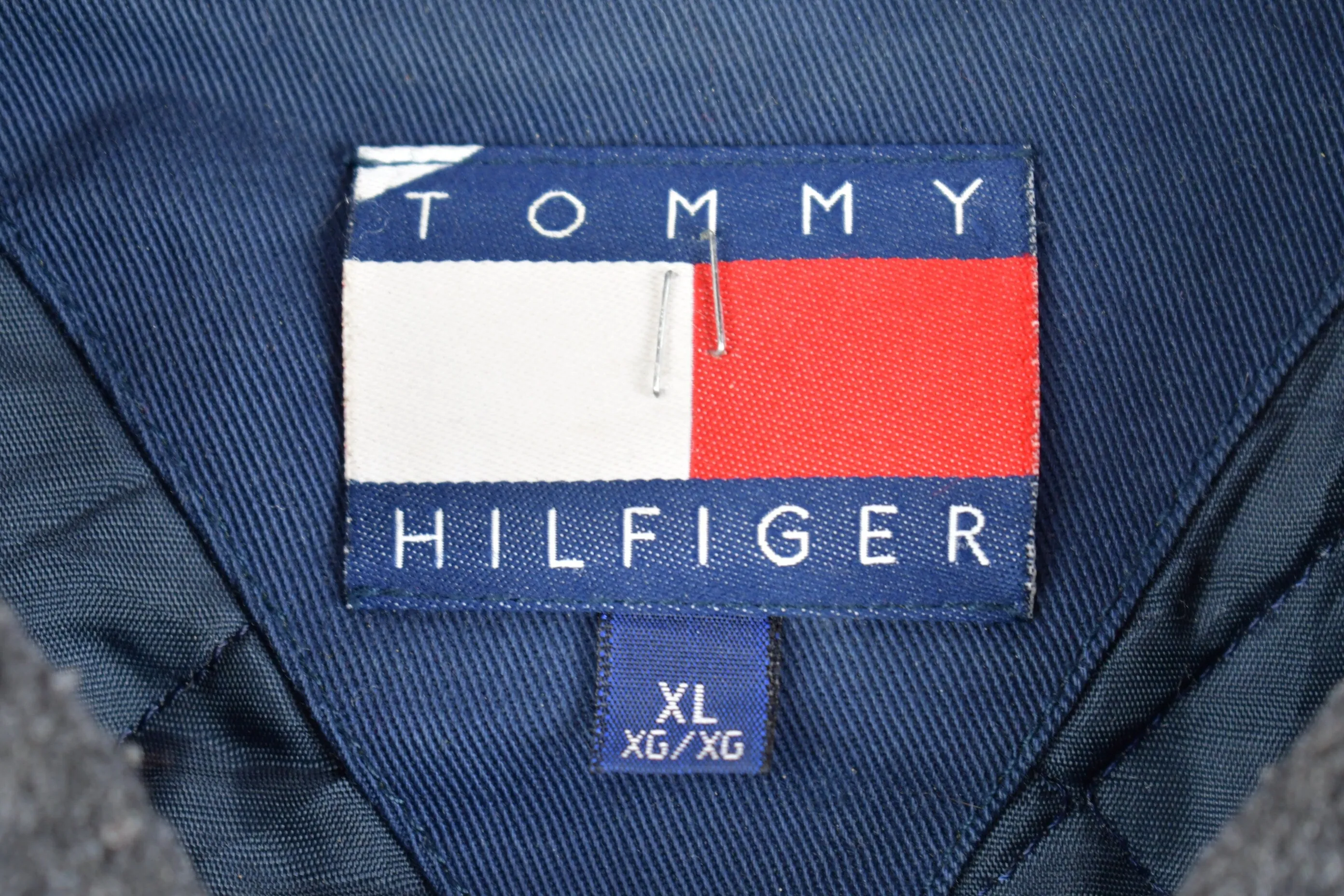 Vintage 1990s Tommy Hilfiger Embroidered Fleece Jacket / Tommy Hilfiger / Athletic Spring Summer Sportswear / Streetwear / Canvas Jacket