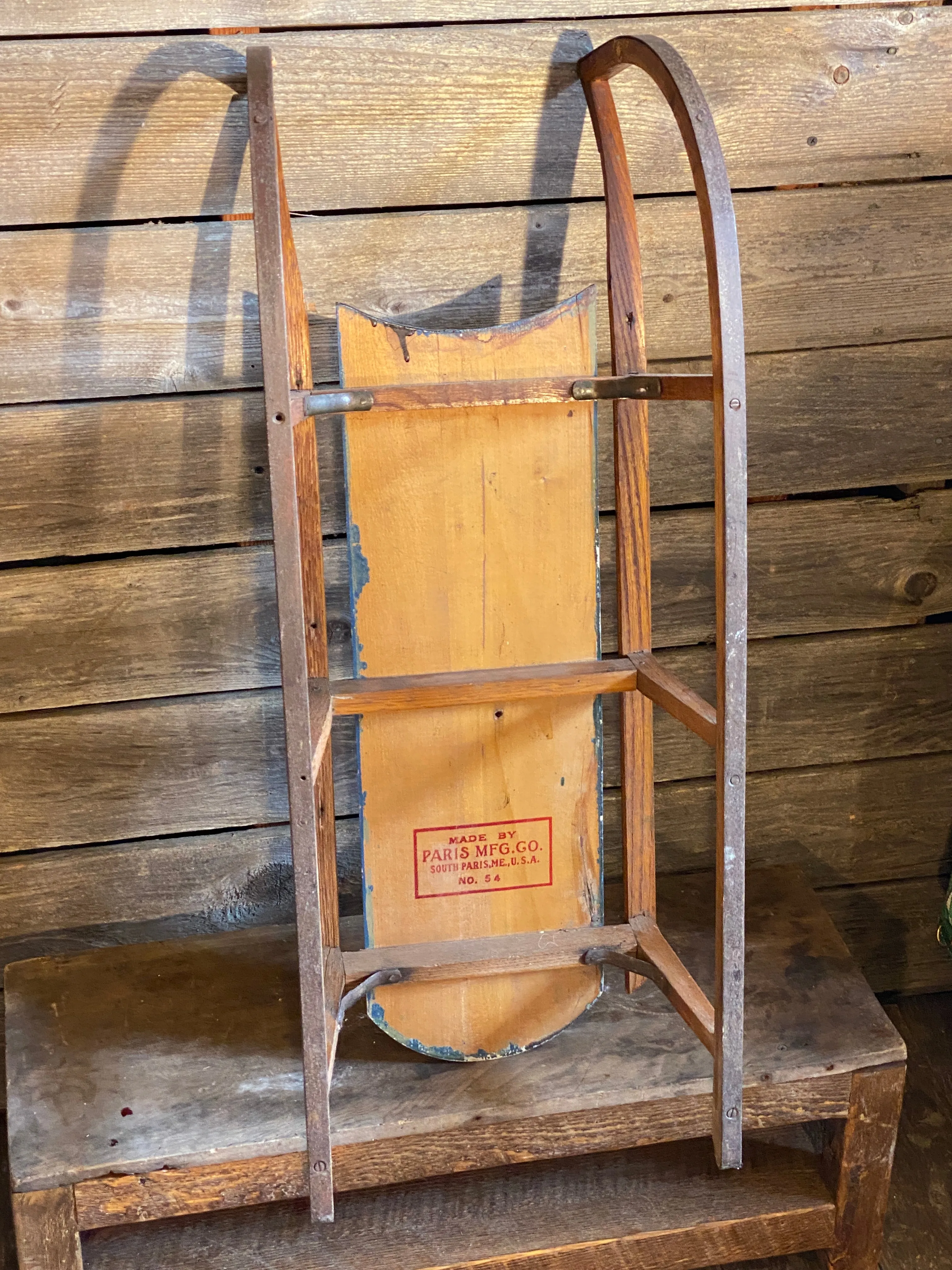 Vintage Child's Sled - Paris Mfg