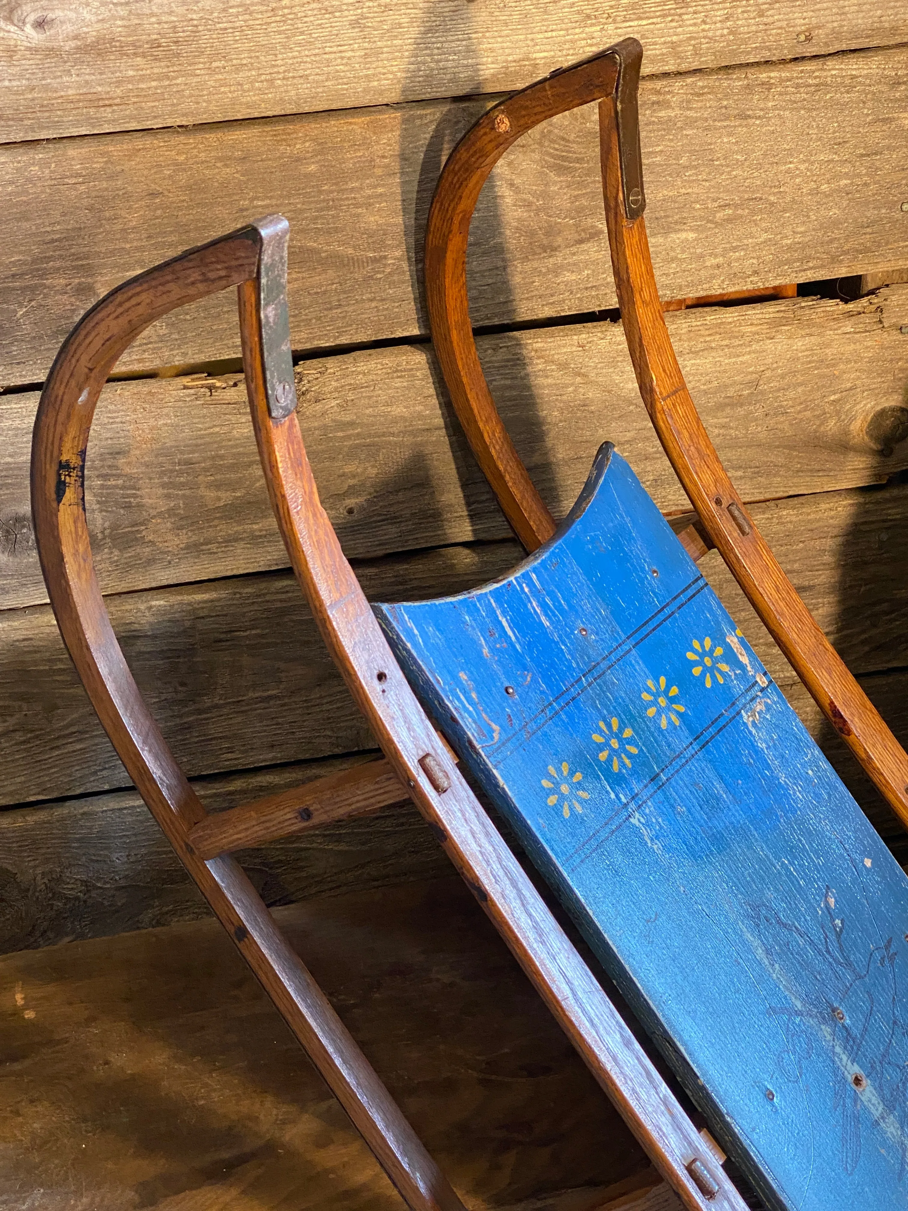 Vintage Child's Sled - Paris Mfg