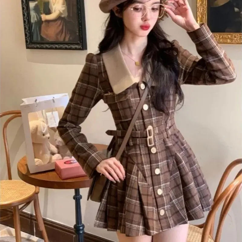 Vintage Plaid Dress