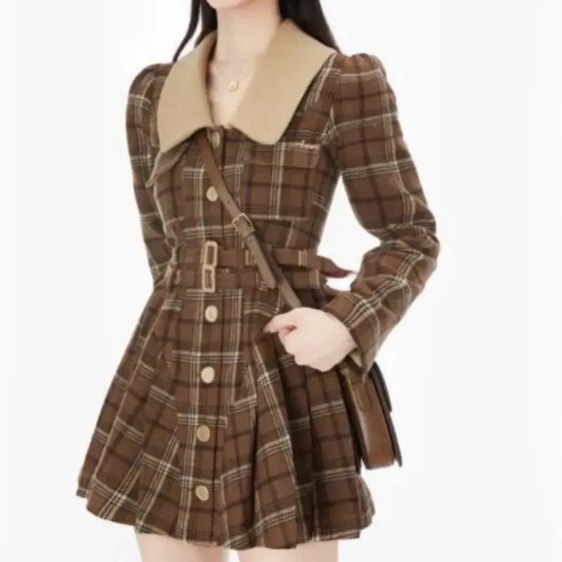 Vintage Plaid Dress