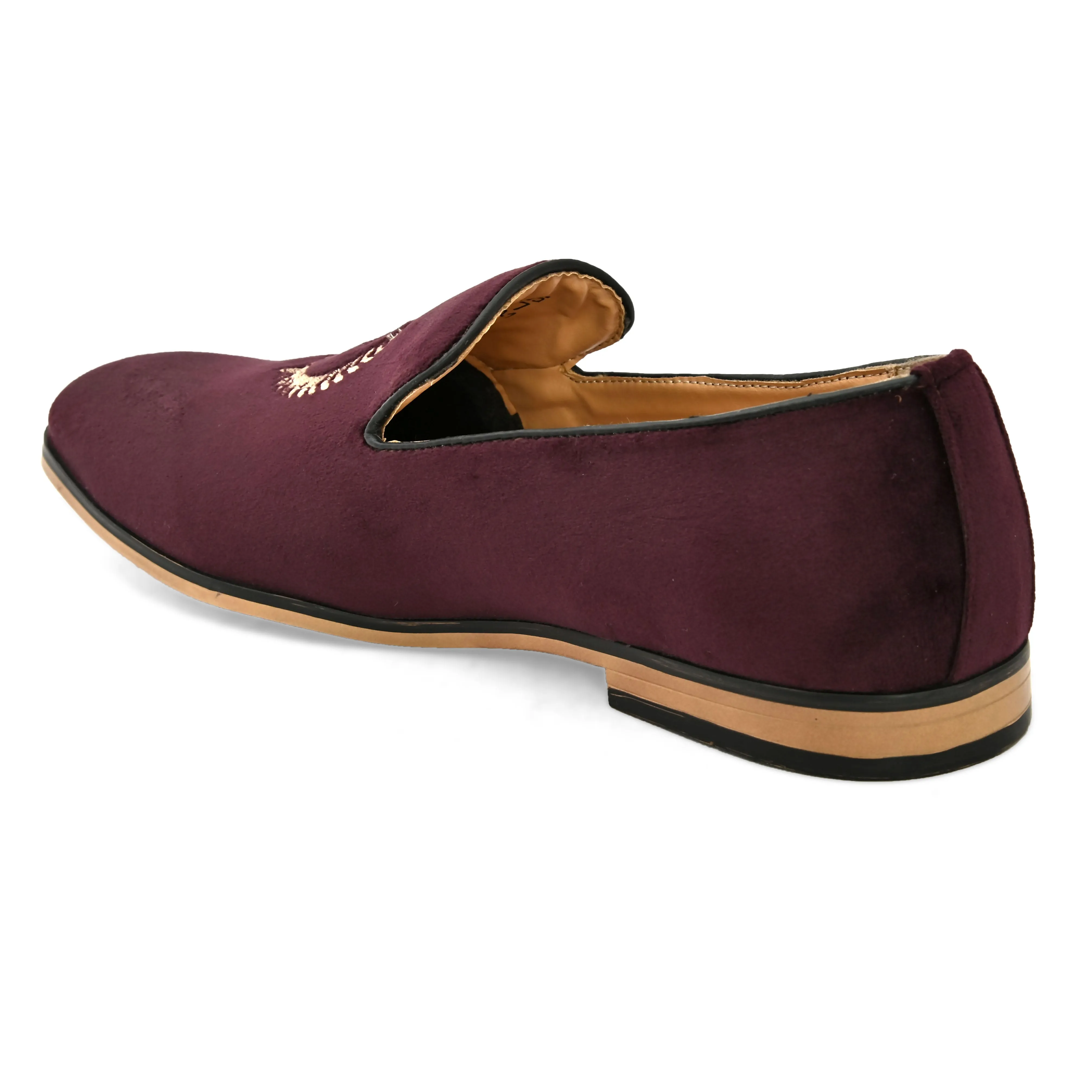 Wing Cherry Embroidered Slip-Ons