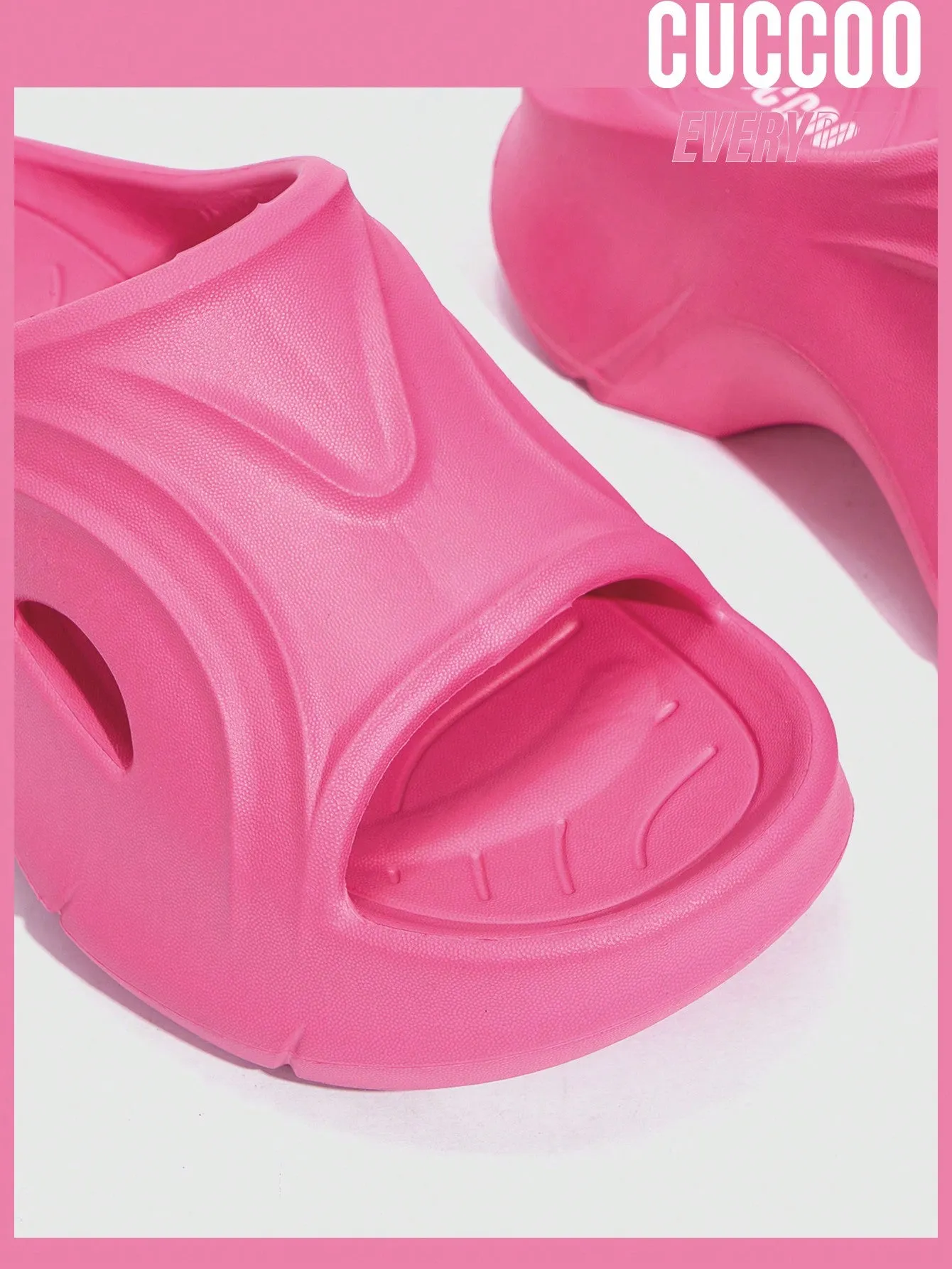 Woman Shoes Fashion Pink Thick Soled Slippers For Spring And Summer